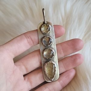 Golden Rutile / Sterling Silver Pendant